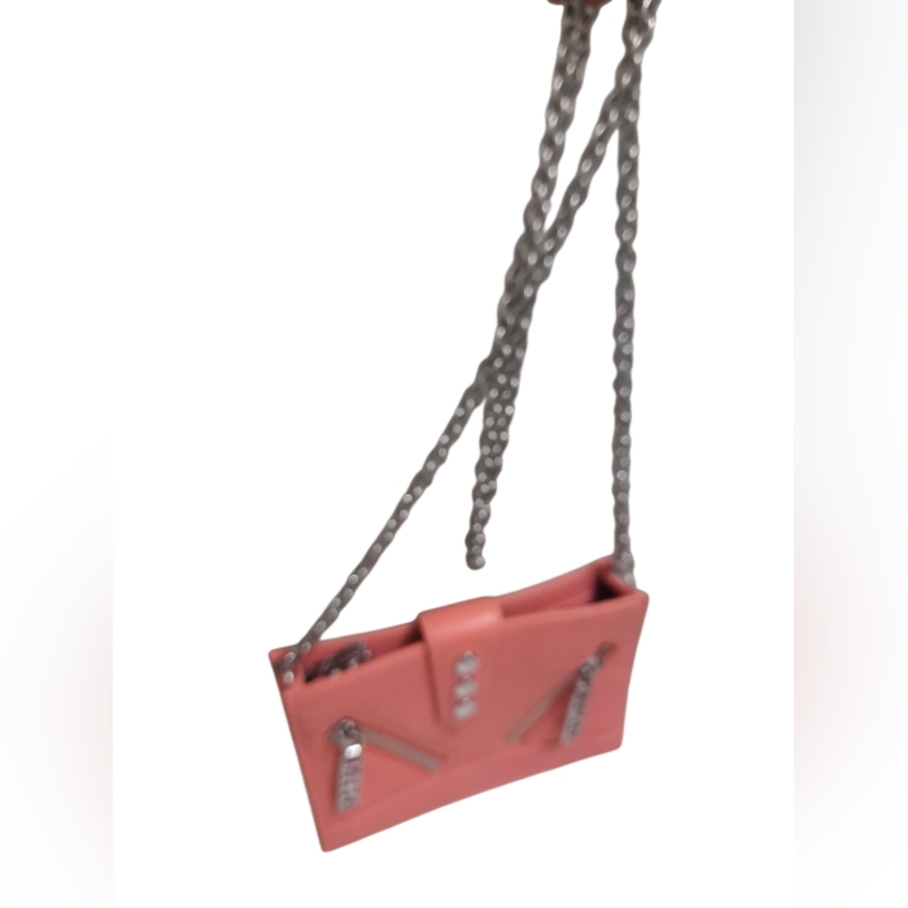 KENZO Kalifornia Coral Chain Strap Mini Crossbody Shoulder Bag Y2k - Picture 3 of 16